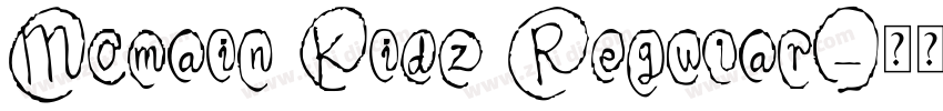 Momain Kidz Regular字体转换